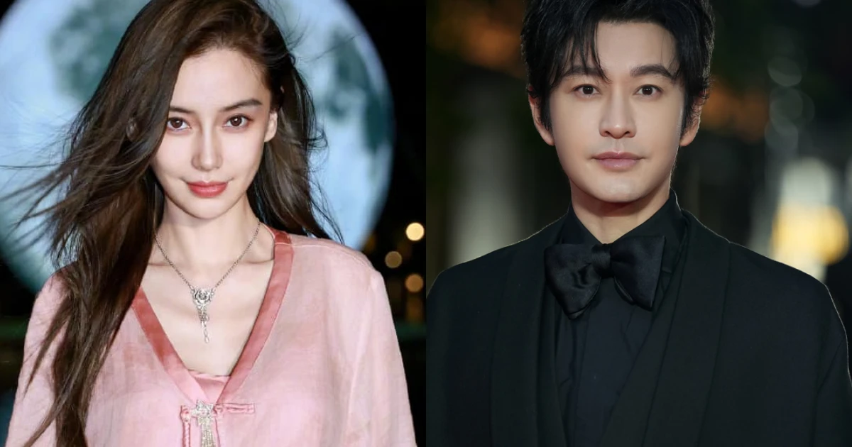 Angelababy is skinny, trying to act like she's okay when Huang Xiaoming ...