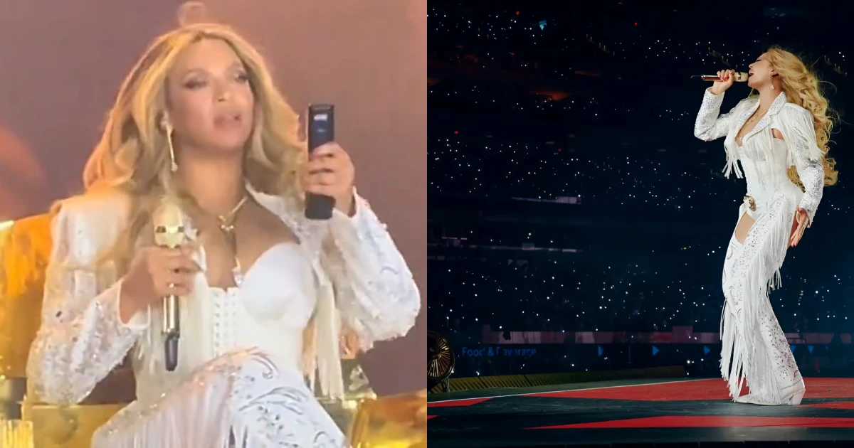 Beyoncé was 'splashed with wine' during her performance, reached out ...